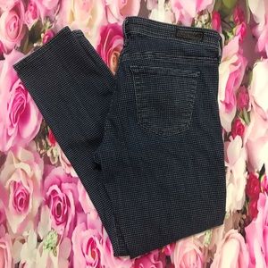 Adriano Goldschmied Polka Dot Blue Skinny Jeans